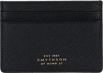 Smythson  Navy Panama Leather Slim Currency Wallet – Baltzar