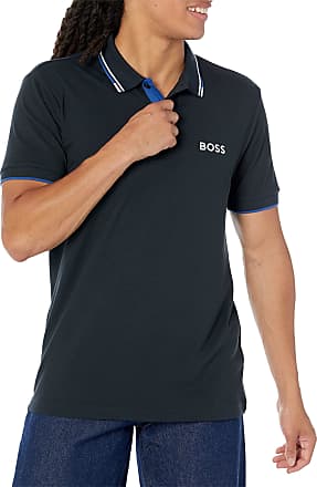 Polo en coton mélangé à logo brodé Coton BOSS by HUGO BOSS pour homme en coloris Neutre Homme T-shirts T-shirts BOSS by HUGO BOSS 