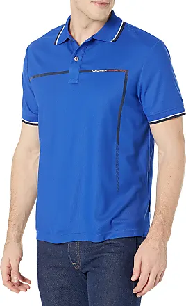 Nautica mens Short Sleeve Color Block Performance Pique Polo Shirt, Bright  Cobalt, Small US at  Men's Clothing store