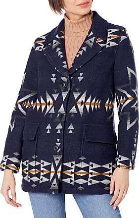 Pendleton Womens Wahkeena Shearling Collar Coat 