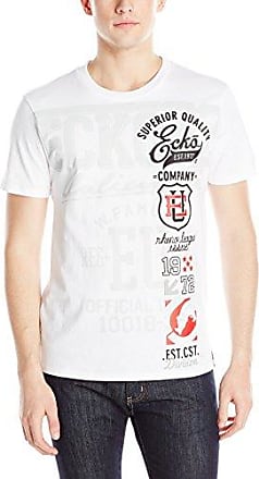 T-Shirt Short Sleeve Graphic Tee Mens Size L Grey Marled//White NWT Ecko Unltd