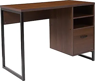 Flash Furniture Gaming Desk 45.25 x 29 Computer Table Gamer Workstation  with Headphone Holder and 2 Cable Management Holes 
