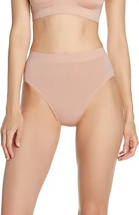 Wacoal Women's B-Smooth Hi-Cut Panty, Black/White/Naturally Nude Medium
