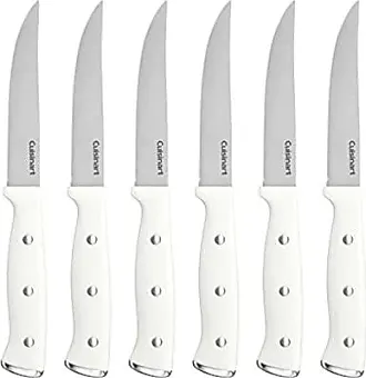 Cuisinart C77SS-15PK 15-Piece Stainless Steel Hollow Handle Block Set,  Glossy White