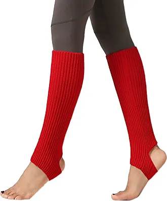 2 Pairs Stirrup Leg Warmers Straight Over the Knee Socks 21.65 Inch Ballet  Dance Socks Yoga Latin Boot Cuffs Socks for Women and Girls