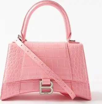 Balenciaga Powder Pink Alligator Leather Medium Tote at FORZIERI