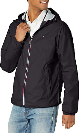 Details about   $301 Tommy Hilfiger Men's Gray Modern Button Raincoat Waterproof Jacket SIZE 38S 