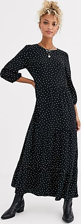 new look black polka dot dress