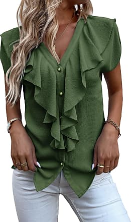 Women Summer Casual Solid Chiffon Short Sleeve T-Shirt Tank Top Blouse DaySeventh Summer Deals 2019 