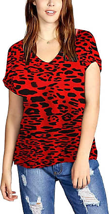 Crazy Girls Red Olives Womens Long Sleeve One Off-Shoulder Plain Baggy Batwing Top UK8-24 