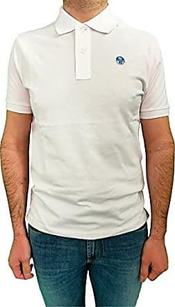 100% Coton Coupe Style Régulier Ras du Cou et Manches Courtes NORTH SAILS Jersey T-Shirt pour Enfants en Blanc
