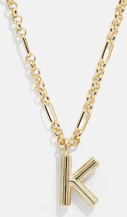 Louis Vuitton Gold Tone Collier Logo Angel Pendant Necklace