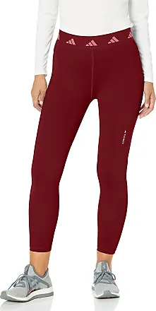 NEW Adidas Women's New Authentic 7/8 3-Stripe Tights - Legacy Red