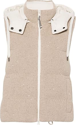 Brunello Cucinelli feather-down padded gilet - Yellow