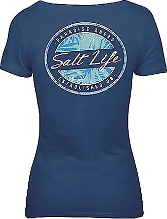 Salt Life Mens Cotton Logo T-Shirt Orange S