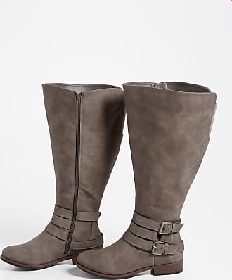 sociology women's wide calf buckle boots