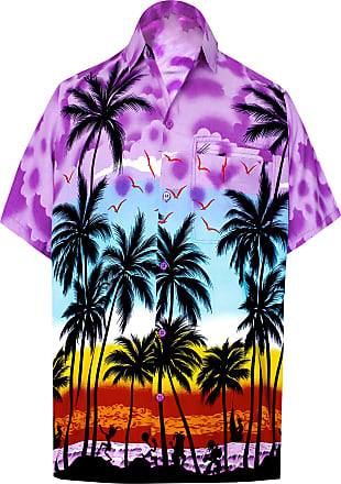 MENS XXL PINK HAWAIIAN SHIRT Stag Festival Beach Aloha Luau Party Summer Fancy