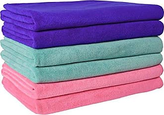 JML Microfiber Bath Towel Set(6 Pack,27 x 55) Absorbent,Fast Drying Towels  for Bath,Grey 