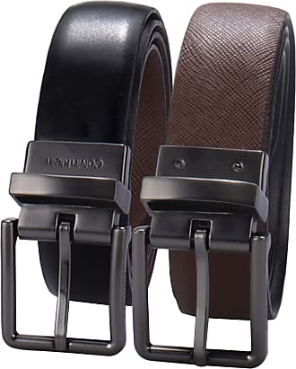 Calvin Klein Men Reversible Leather Belt 3 Piece Set