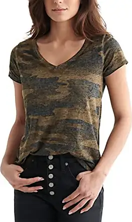 Lucky Brand Women's Printed Scoop Neck Tee, Blue Multi, X-Small :  : Clothing, Shoes & Accessories
