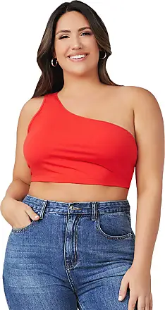 MakeMeChic Women's Fitted Crop Tube Top