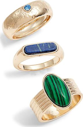 Gucci Resin Geometric Signet Ring - Gold-Tone Metal Cocktail Ring