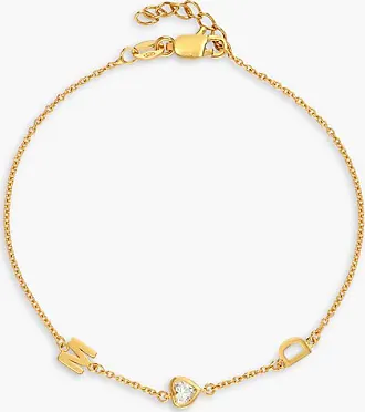 Ivy Name Paperclip Chain Bracelet - Gold Vermeil