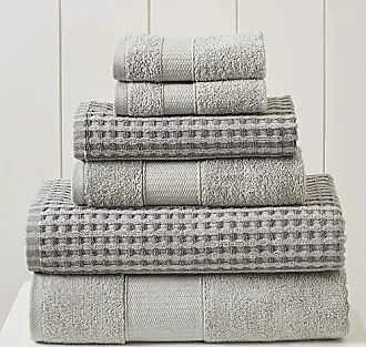 Modern Threads Trefoil Filigree 6 Piece Yarn Dyed Jacquard Towel