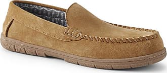Mens Mokkers Real Suede Leather Moccasin Slippers BROWN BLACK BLUE Size 6-15 