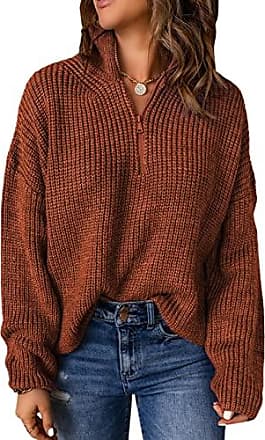 Beiges Rollkragenpullover oversize vintage Blogger Mode Pullover Oversized Pullover 