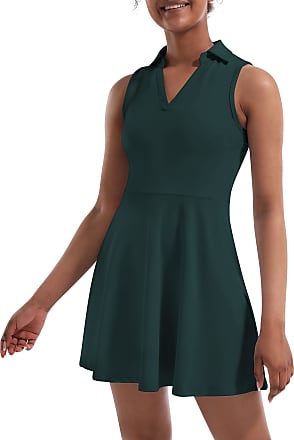 Fengbay Tennis Dress for Women,Golf Dresses with Built in Shorts with 4 Pockets for Sleeveless Athletic Workout Dress 