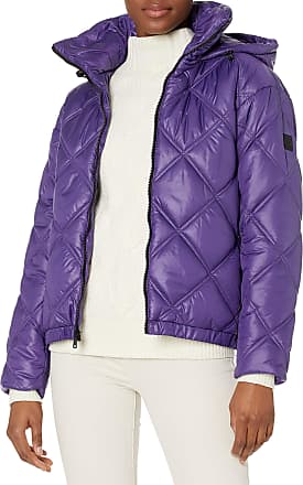 Geox W Jaysen Woman Down Coat in Purple Sapphire Womens Clothing Jackets Padded and down jackets - Save 63% Purple 