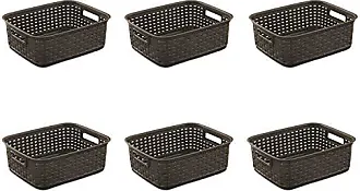 Sterilite Short Weave Grey Cement Basket