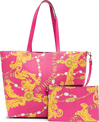 Woman shoulder bag Versace Jeans Couture multicolour pink faux leather  crossbody 8052019075588
