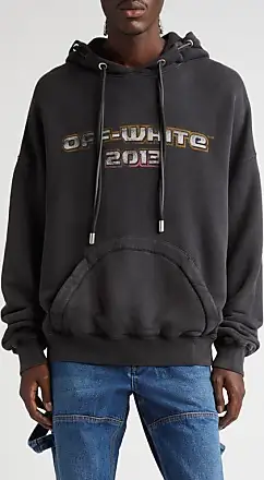 Off-White Ironic Quote cotton hoodie - Black