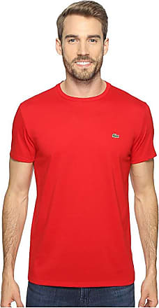 red lacoste t shirt mens