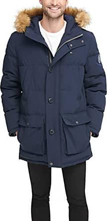 tommy hilfiger men's arctic cloth full length quilted snorkel jacket