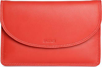 Gift Boxed SADDLER Womens Luxurious Leather Large Bifold Purse Wallet with Centre Zipper Coin Purse Ladies Designer Clutch Perfect for ID Coins Notes Debit Travel Cards Fuchsia 