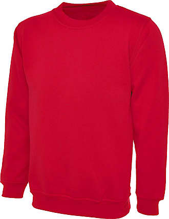 Plain Navy Sweatshirt Sweater Jumper Top Casual Work Leisure Sport Made in UK 