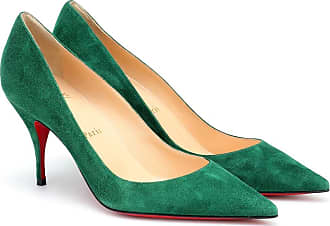 green pumps shoes