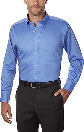 Van Heusen Mens Regular Fit Twill Solid Button Down Collar Dress Shirt