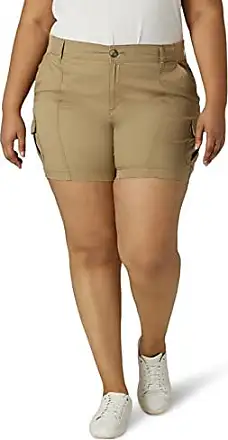 Women Combat Chino Cargo Shorts Knee Length Elastic Holiday Pants Plus Size  6-26 