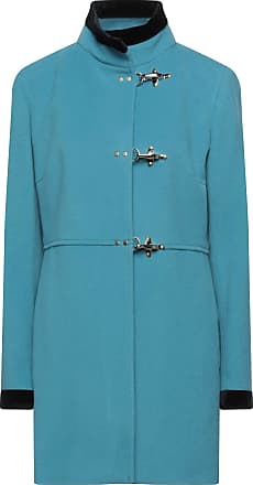 Manteau long Laines Fay en coloris Bleu Femme Vêtements Manteaux Manteaux courts 