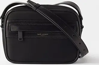 Saint Laurent Small Camp Grained Leather Camera Bag in Black for Men