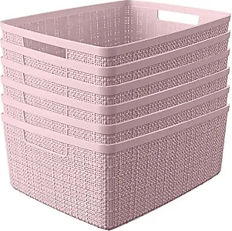 6 Packs 17 QT Plastic Storage Bins with Lids Large Stackable Storage  storage box organizer box storage organizer - AliExpress