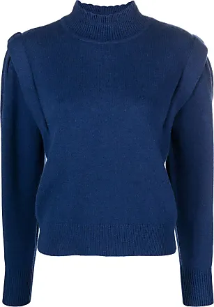 ISABEL MARANT fine-knit asymmetric jumper - Blue