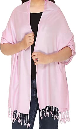LissKiss Roses On Fuchsia Pink Pashmina Feel With Tassels - Scarf at   Women's Clothing store