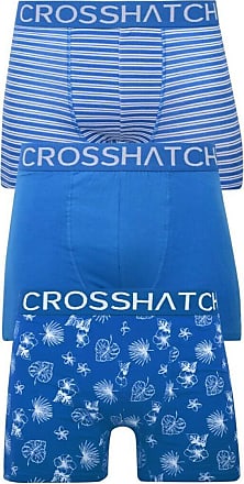 3 Pack Crosshatch Mens Designer Boxer Shorts Boxers Underwear 