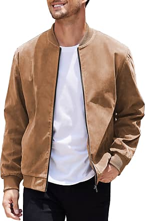Fashion Jackets Faux Leather Jacket Julius Lang Faux Leather Jacket brown embroidered lettering casual look 