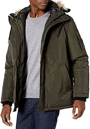 calvin klein jeans quilted military parka jacket
